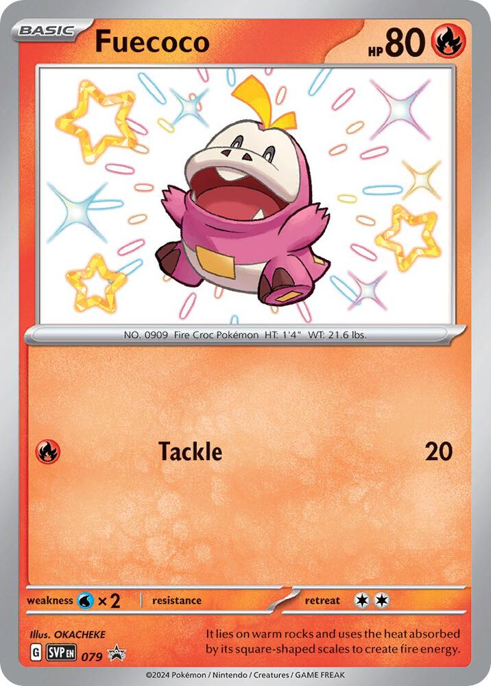 Pokemon Fuecoco 79 SVP Black Star Promos