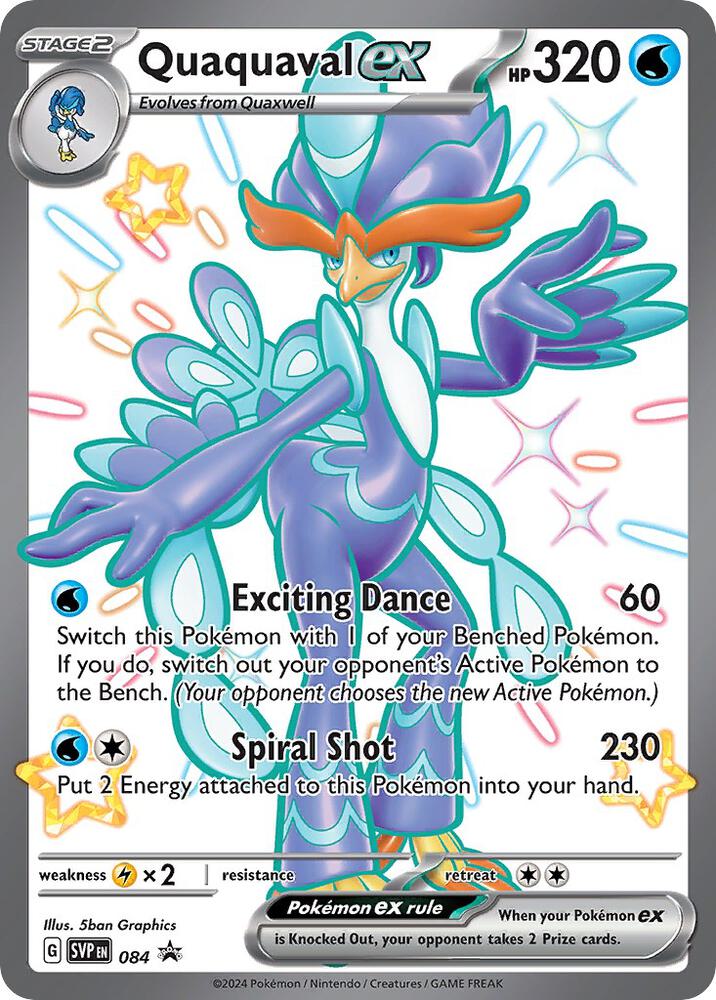 Pokemon Quaquaval ex 84 SVP Black Star Promos