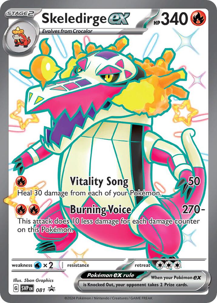Pokemon Skeledirge ex 81 SVP Black Star Promos