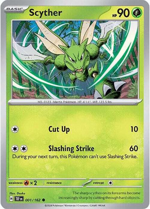 Pokemon Scyther 1/162 Temporal Forces