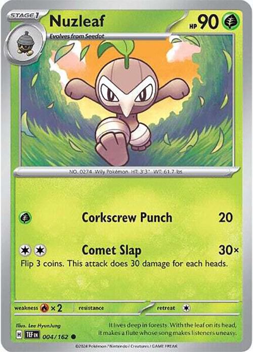 Pokemon Nuzleaf 4/162 Temporal Forces