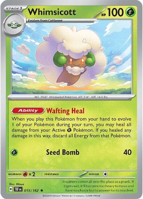 Pokemon Whimsicott 15/162 Temporal Forces