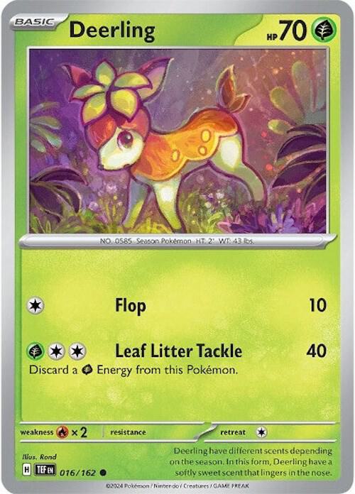 Pokemon Deerling 16/162 Temporal Forces