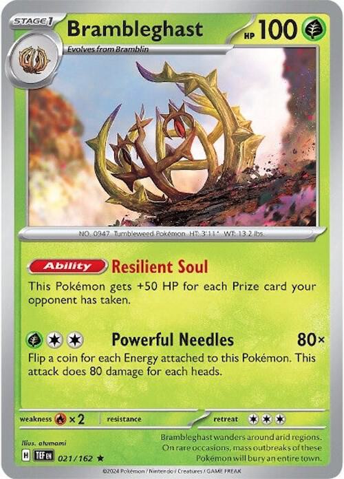 Pokemon Brambleghast 21/162 Temporal Forces