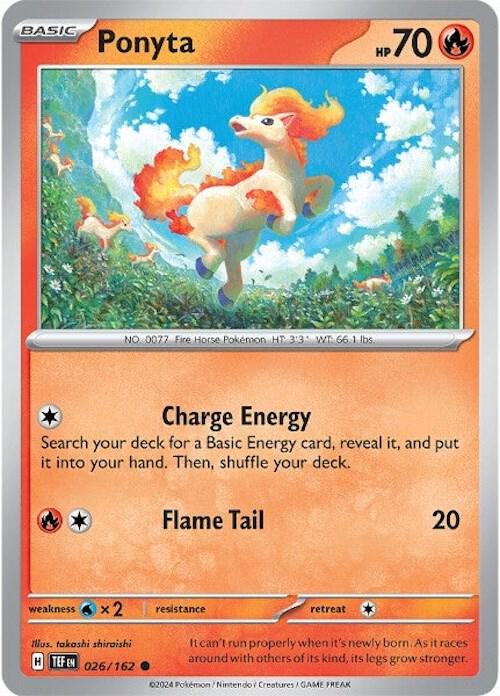 Pokemon Ponyta 26/162 Temporal Forces