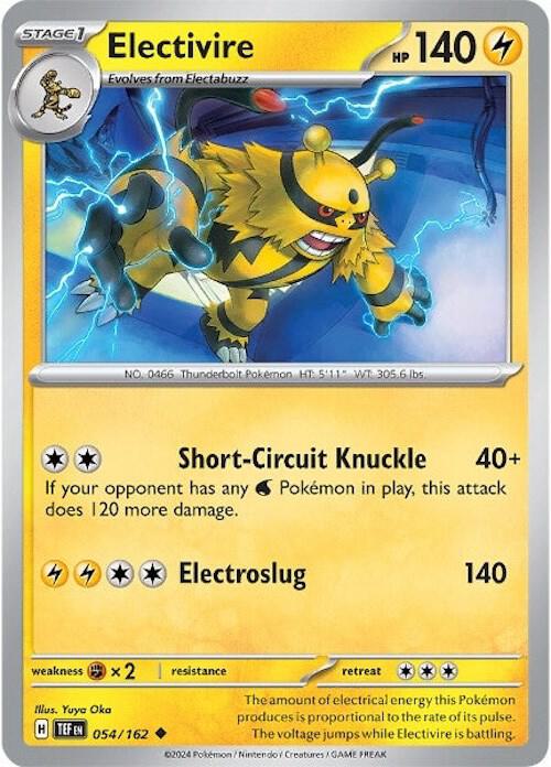 Pokemon Electivire 54/162 Temporal Forces