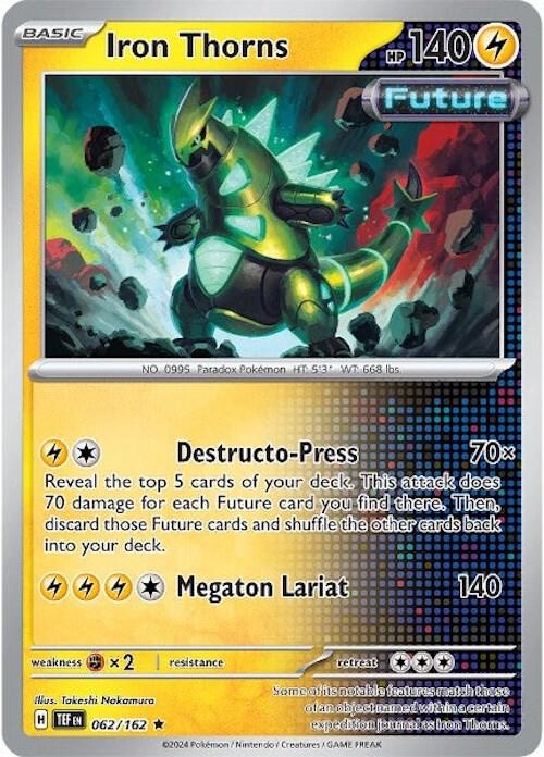 Pokemon Iron Thorns 62/162 Temporal Forces