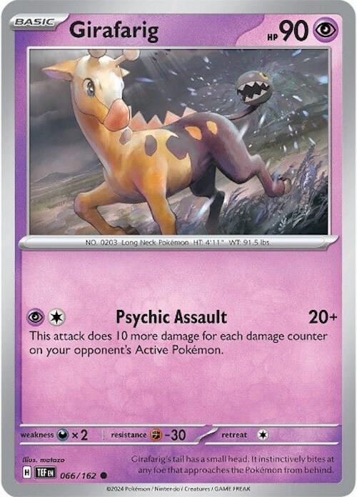 Pokemon Girafarig 66/162 Temporal Forces