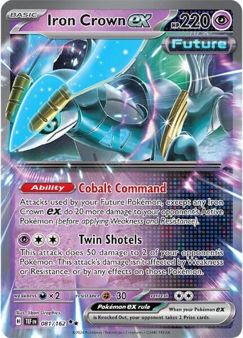 Pokemon Iron Crown ex 81/162 Temporal Forces