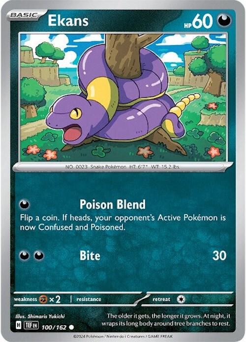 Pokemon Ekans 100/162 Temporal Forces