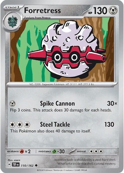 Pokemon Forretress 110/162 Temporal Forces