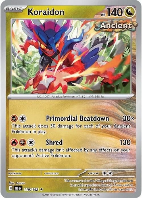 Pokemon Koraidon 119/162 Temporal Forces