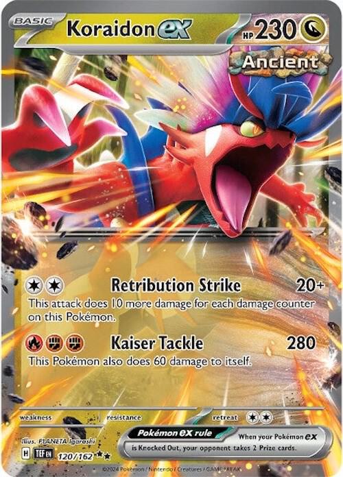 Pokemon Koraidon ex 120/162 Temporal Forces