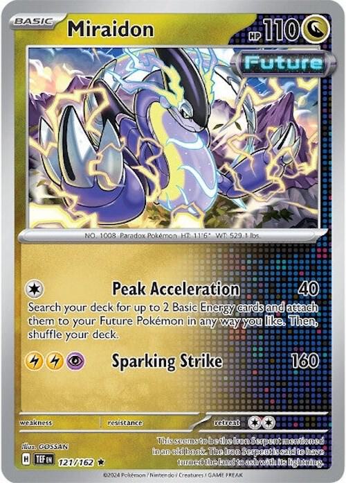 Pokemon Miraidon 121/162 Temporal Forces