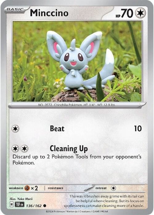 Pokemon Minccino 136/162 Temporal Forces