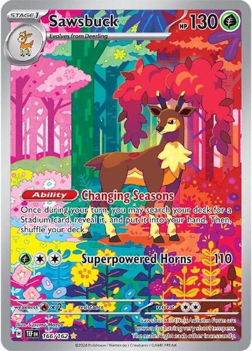 Pokemon Sawsbuck 166/162 Temporal Forces