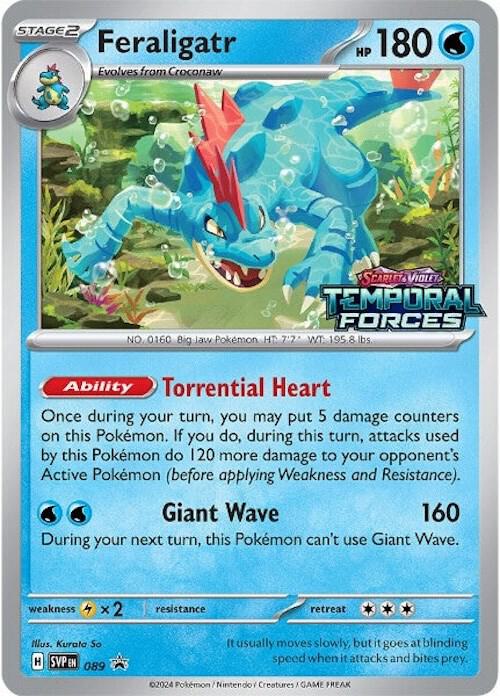 Pokemon Feraligatr 89 SVP Black Star Promos