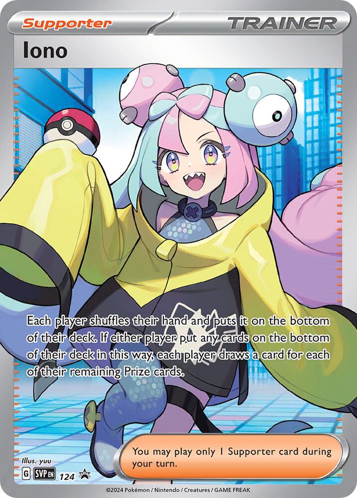 Pokemon Iono 124 SVP Black Star Promos