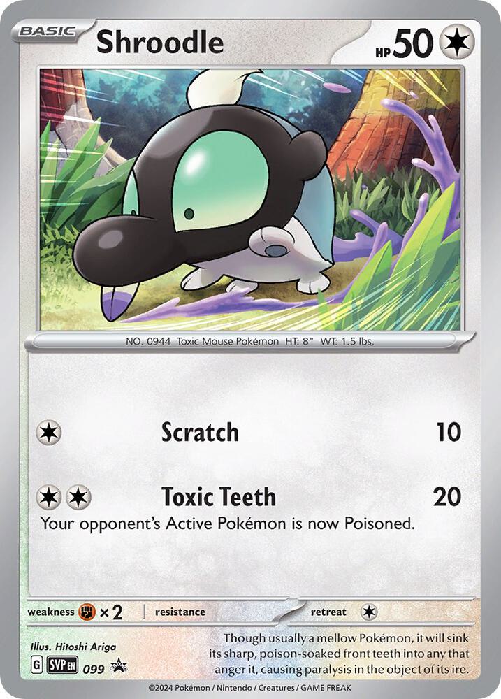 Pokemon Shroodle 99 SVP Black Star Promos