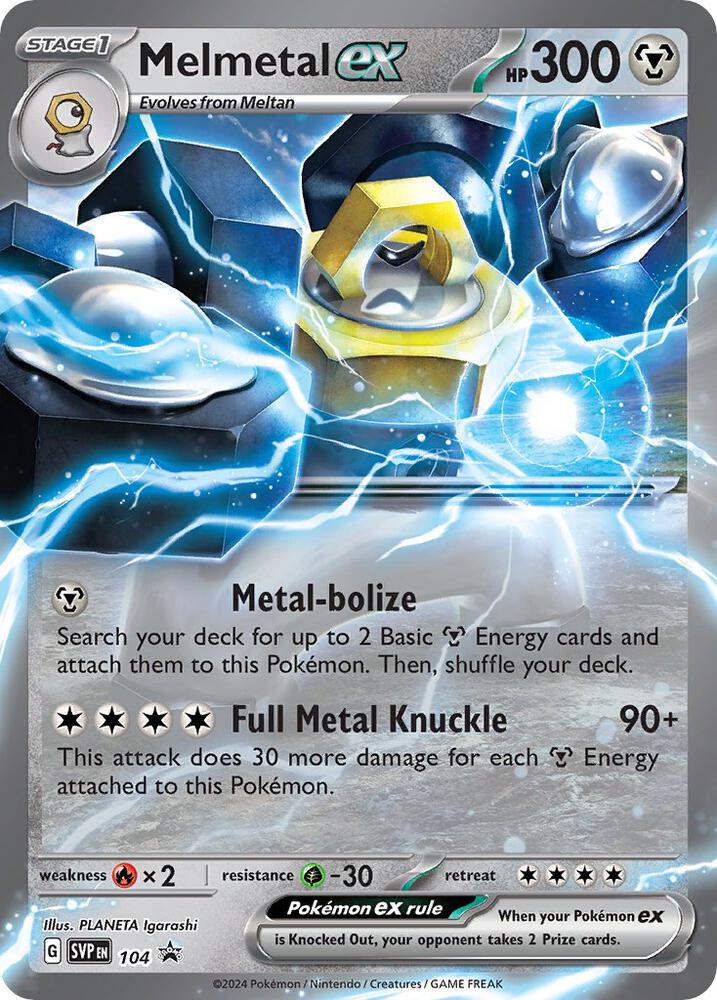 Pokemon Melmetal ex 104 SVP Black Star Promos