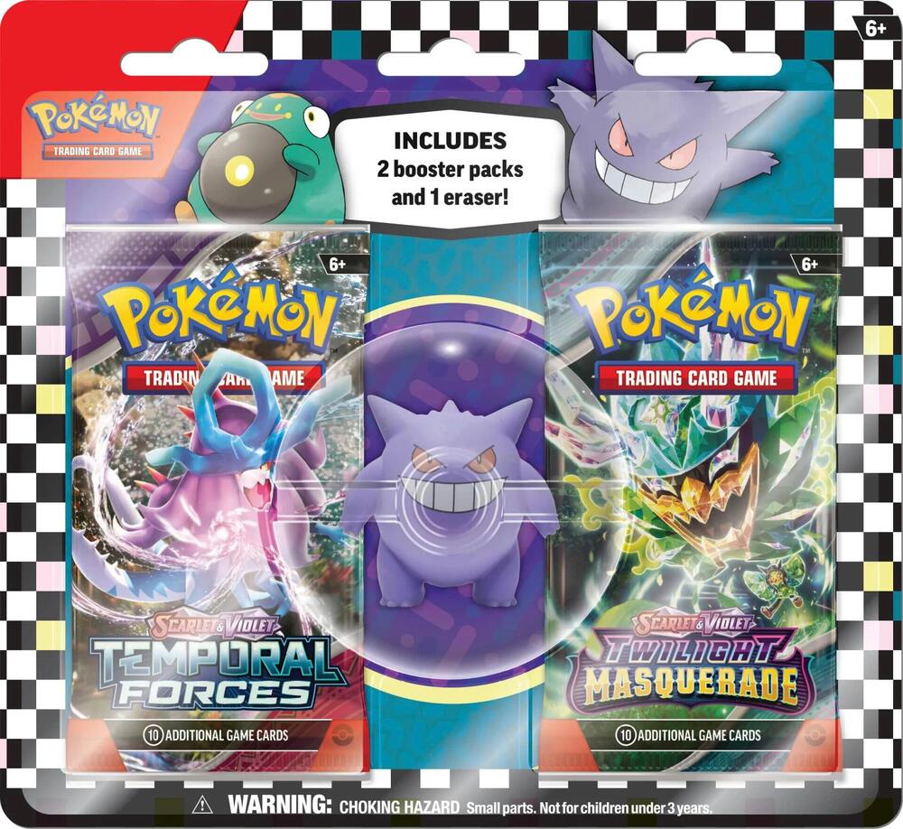 Pokemon Back To School Eraser Blister (Gengar)