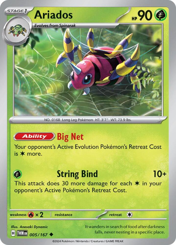Pokemon Ariados 5/167 Twilight Masquerade