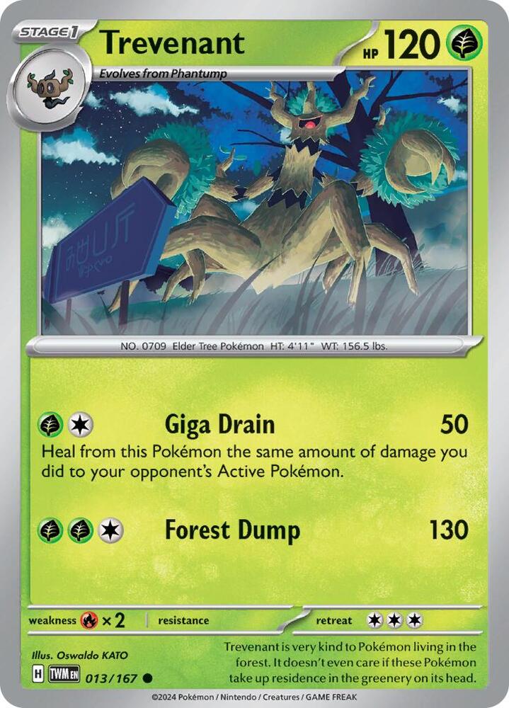 Pokemon Trevenant 13/167 Twilight Masquerade