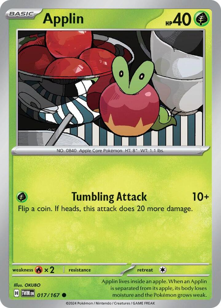 Pokemon Applin 17/167 Twilight Masquerade