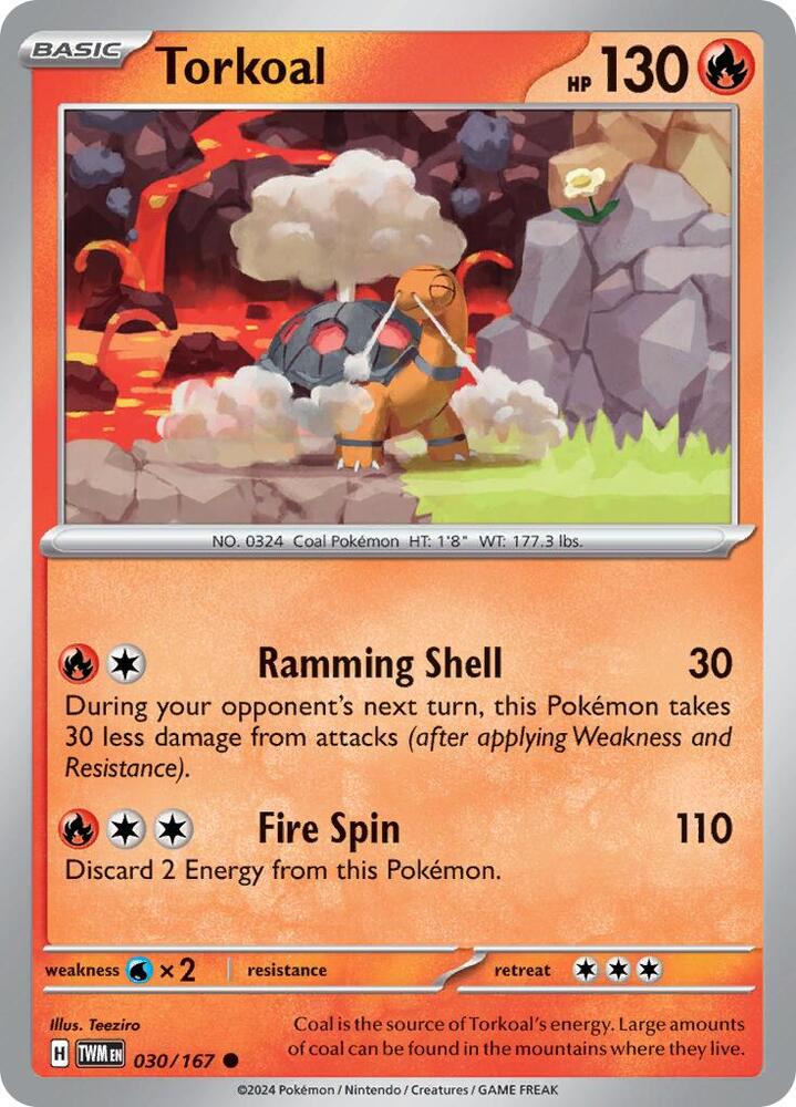 Pokemon Torkoal 30/167 Twilight Masquerade