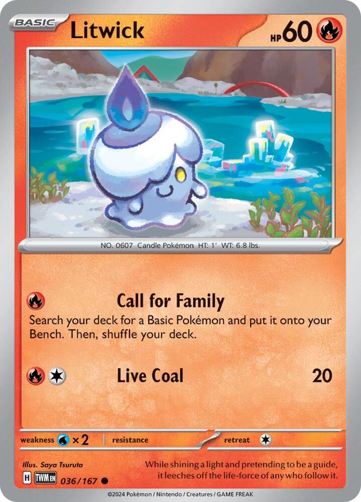 Pokemon Litwick 36/167 Twilight Masquerade