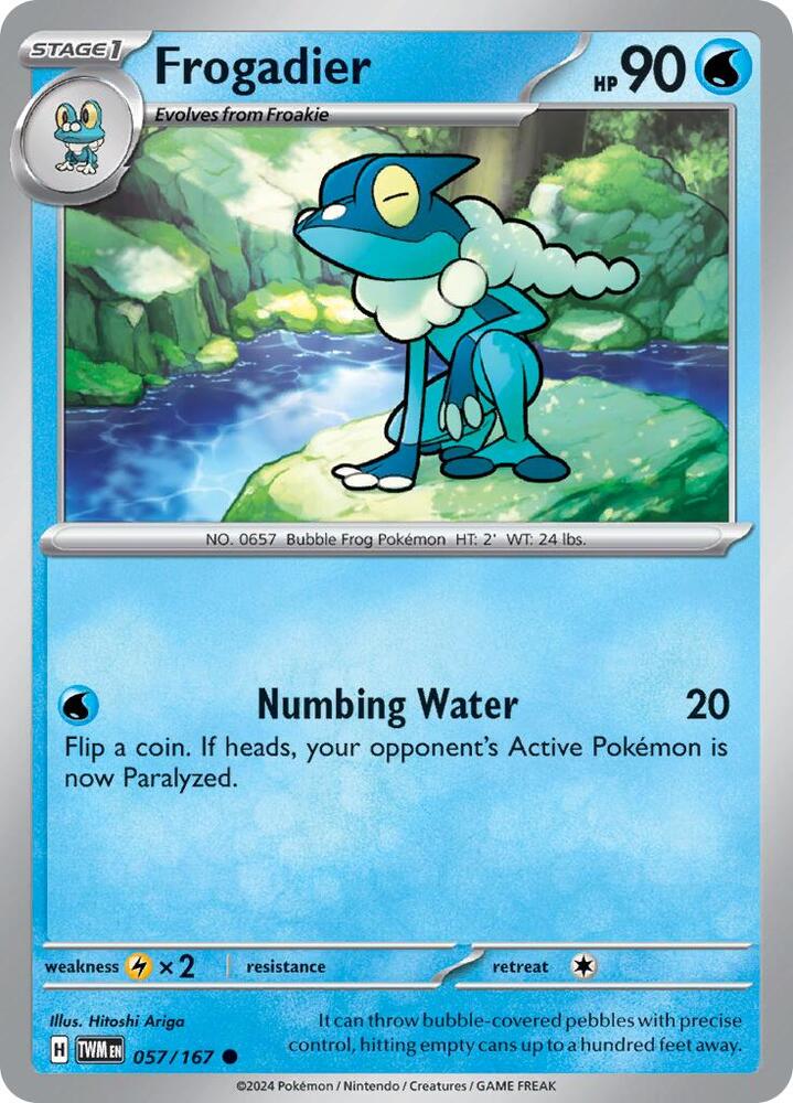 Pokemon Frogadier 57/167 Twilight Masquerade