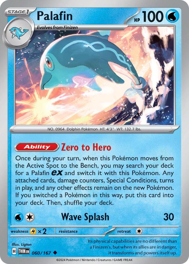 Pokemon Palafin 60/167 Twilight Masquerade