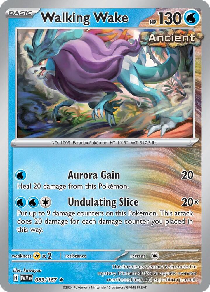 Pokemon Walking Wake 63/167 Twilight Masquerade