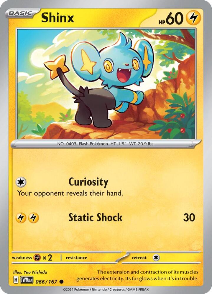 Pokemon Shinx 66/167 Twilight Masquerade