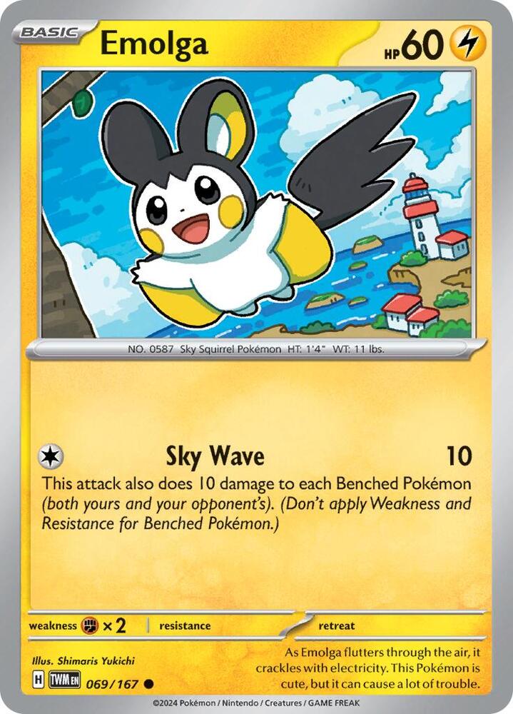 Pokemon Emolga 69/167 Twilight Masquerade