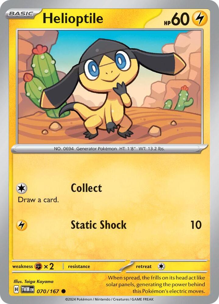 Pokemon Helioptile 70/167 Twilight Masquerade