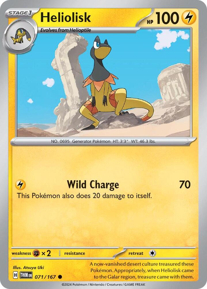 Pokemon Heliolisk 71/167 Twilight Masquerade