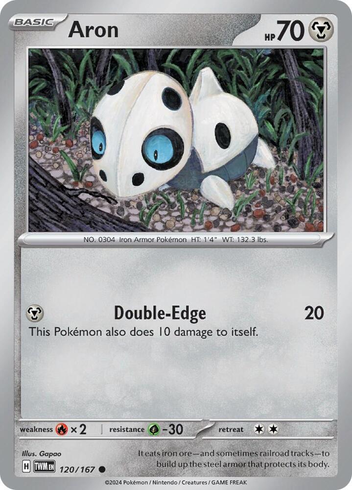 Pokemon Aron 120/167 Twilight Masquerade