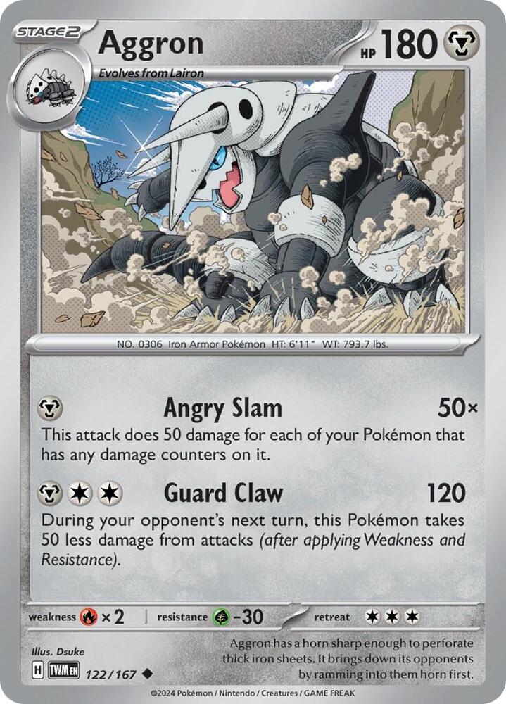 Pokemon Aggron 122/167 Twilight Masquerade