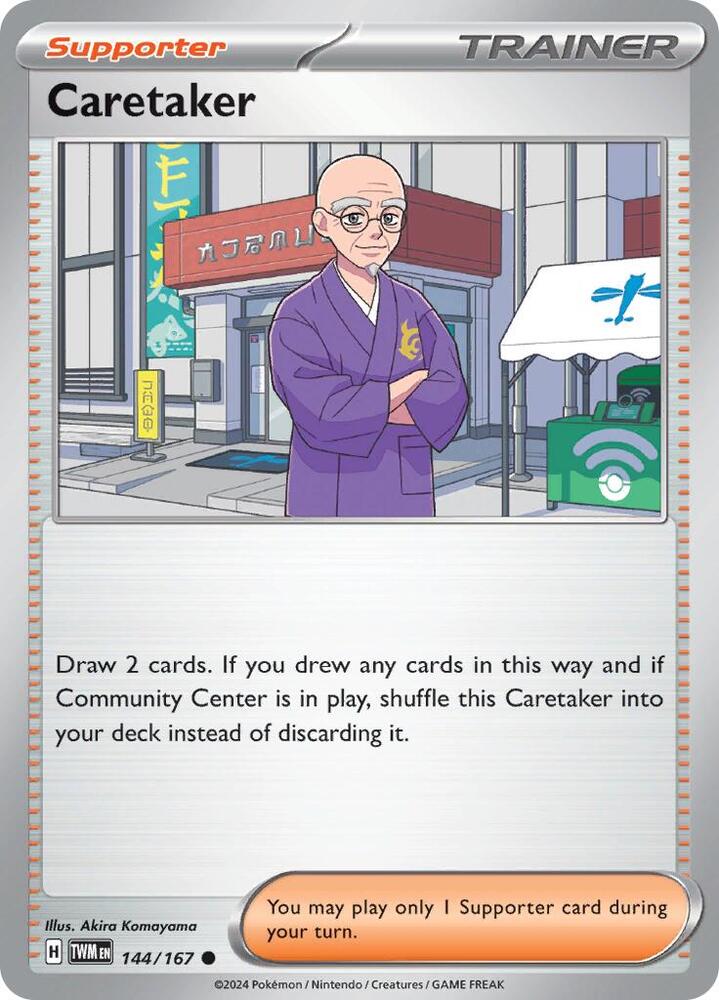 Pokemon Caretaker 144/167 Twilight Masquerade