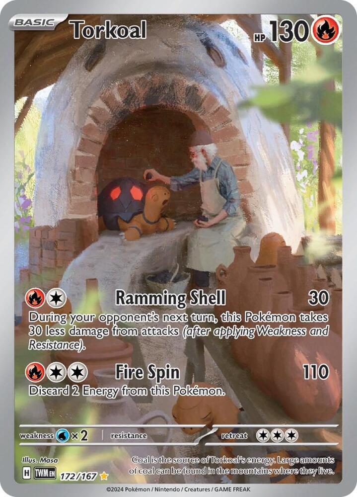 Pokemon Torkoal 172/167 Twilight Masquerade