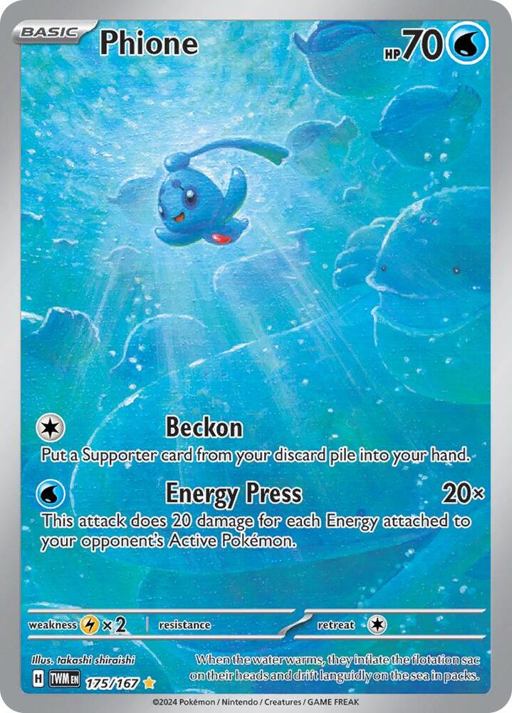 Pokemon Phione 175/167 Twilight Masquerade