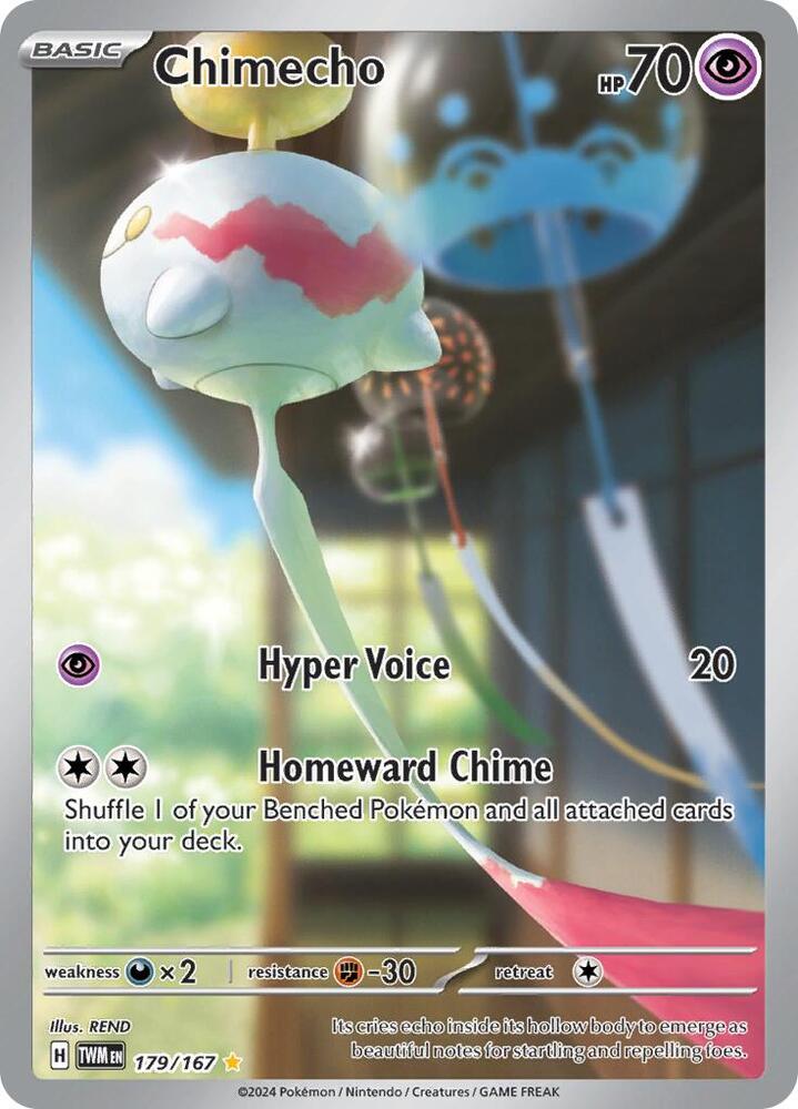 Pokemon Chimecho 179/167 Twilight Masquerade