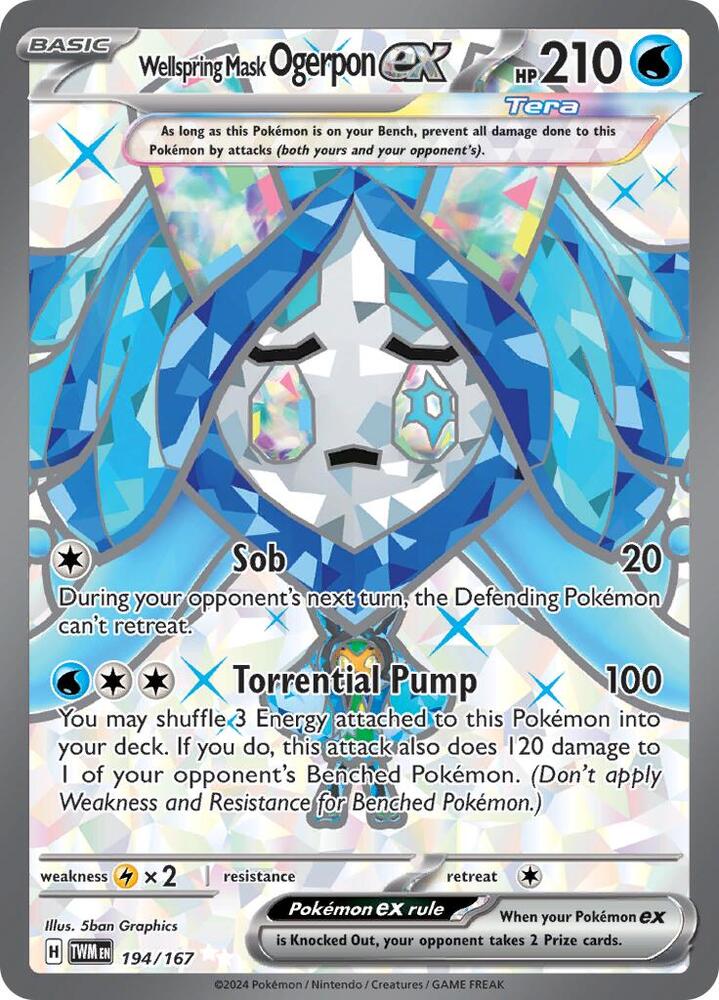 Pokemon Wellspring Mask Ogerpon ex 194/167 Twilight Masquerade