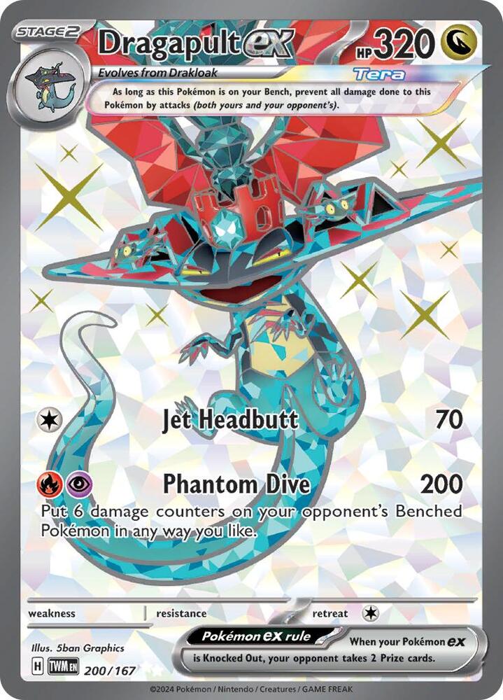 Pokemon Dragapult ex 200/167 Twilight Masquerade