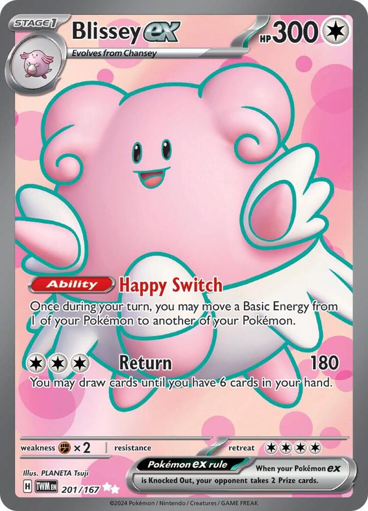 Pokemon Blissey ex 201/167 Twilight Masquerade