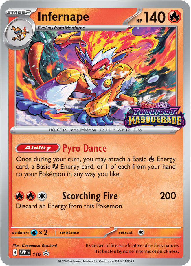 Pokemon Infernape 116 SVP Black Star Promos