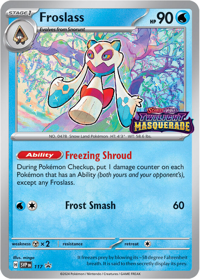 Pokemon Froslass 117 SVP Black Star Promos