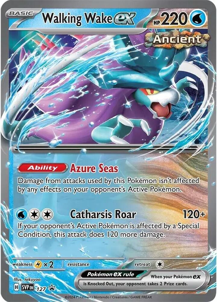 Pokemon Walking Wake ex 127 SVP Black Star Promos