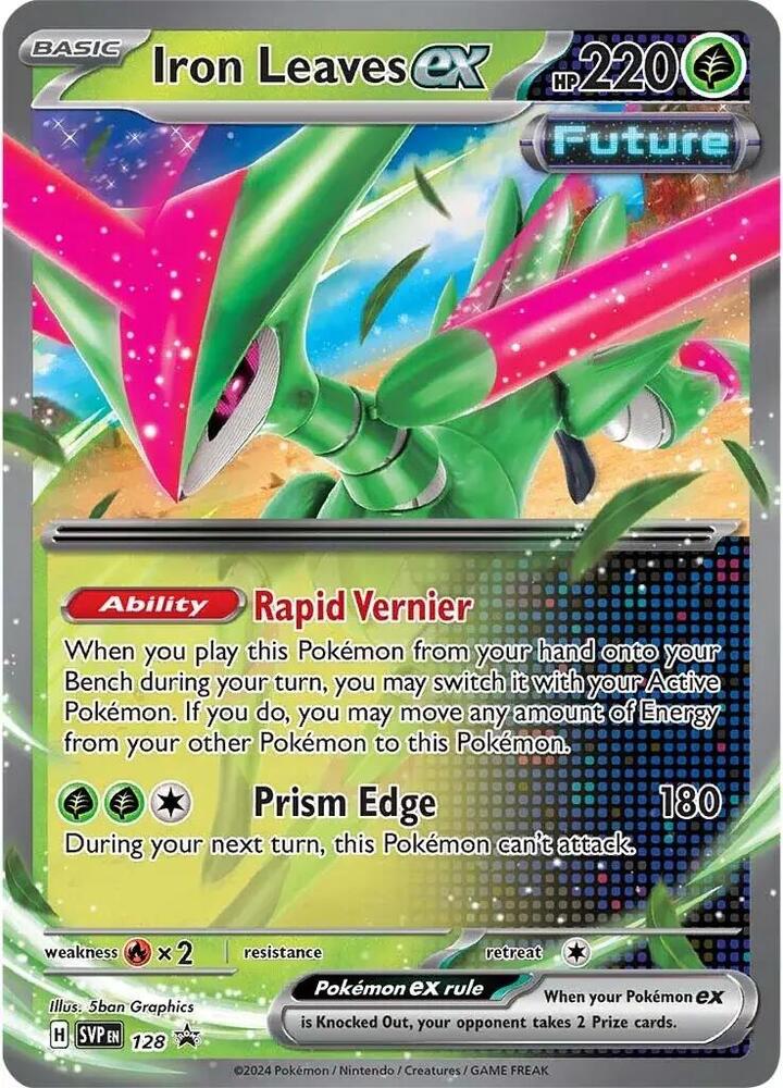 Pokemon Iron Leaves ex 128 SVP Black Star Promos